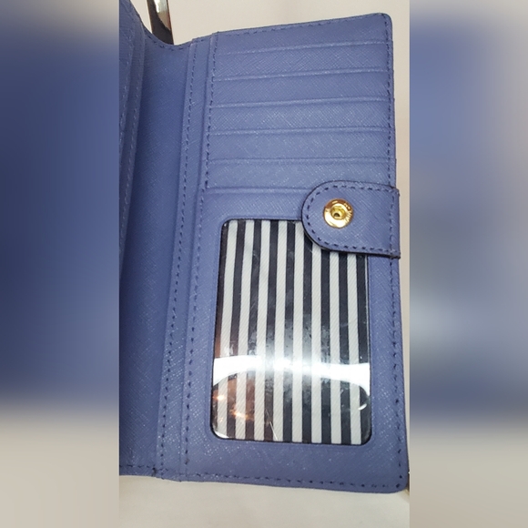 Kate Spade Blue Two Tone Wallet Slim - Picture 8 of 11